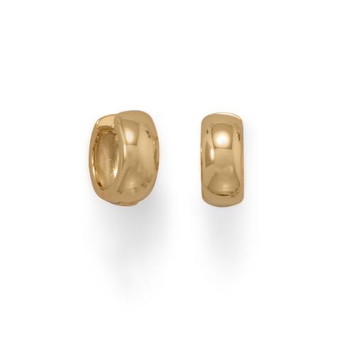 ARNELLE huggie hoop earrings gold-plated – Pilgrim